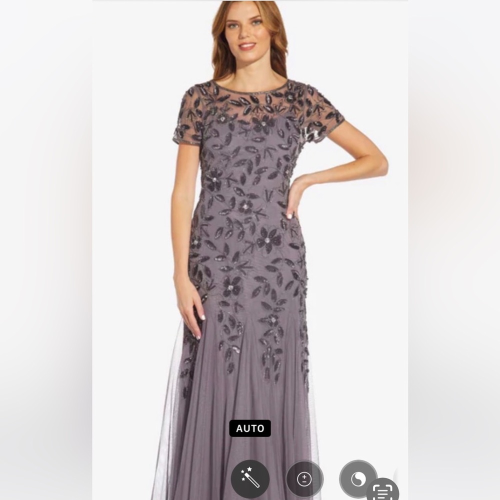 Adrianna Papell Size 8 Dusty Purple